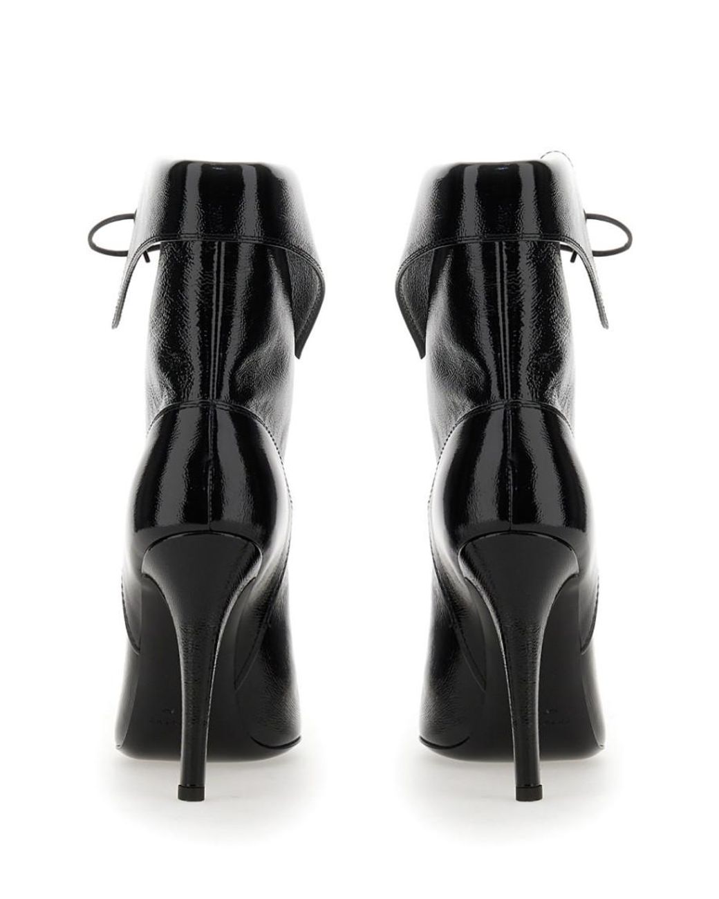 Philippe Model Black Solid Pointed Toe Boots