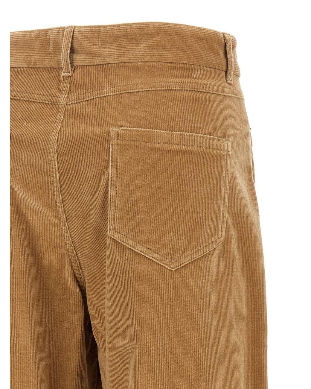Max Mara Natural 'Fragola' Velvet Pants