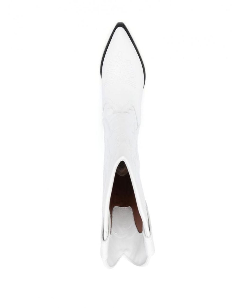 Sonora Boots White Santa Fe Leather Western Boots