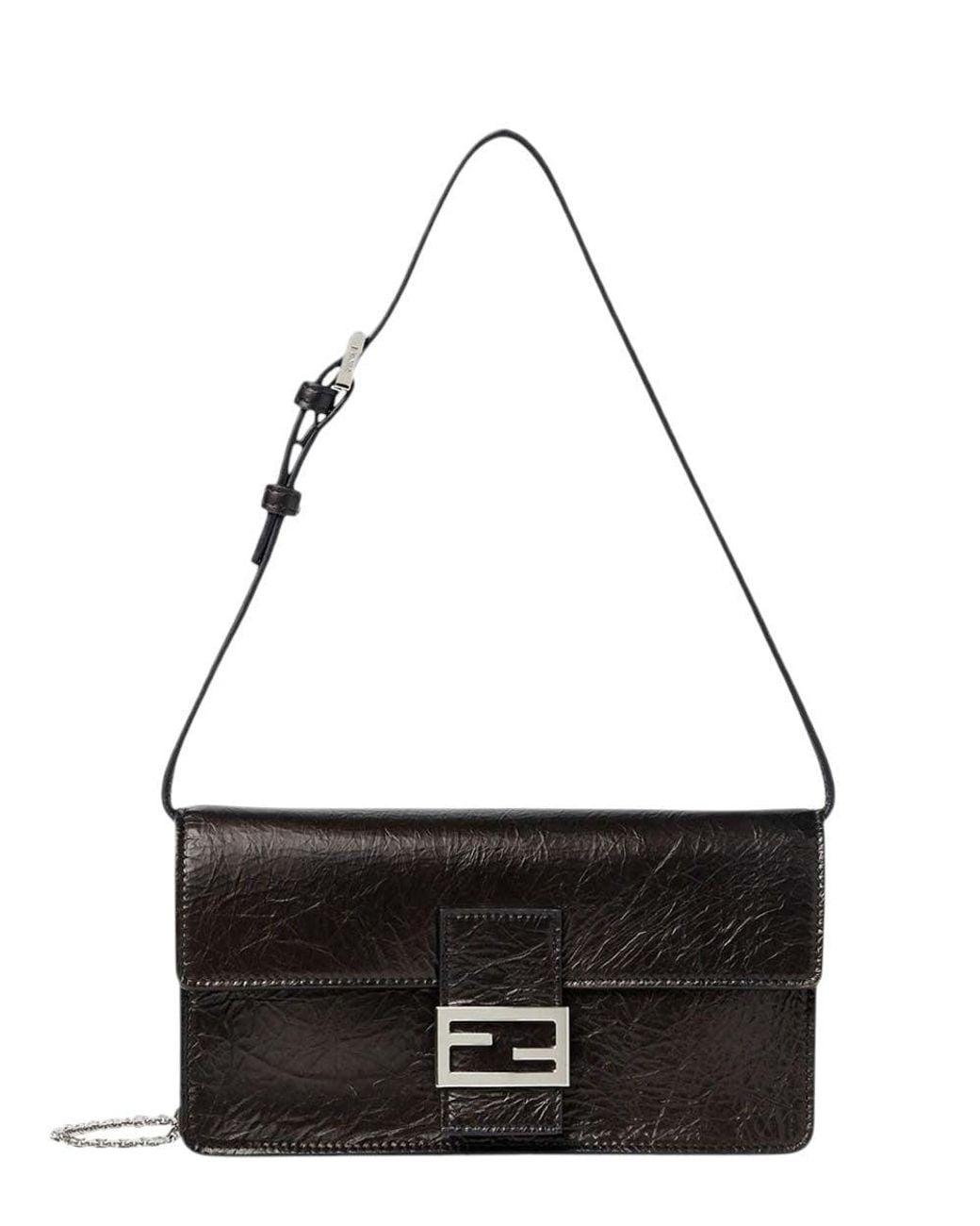 Fendi Black Logo Small Shoulder Bag