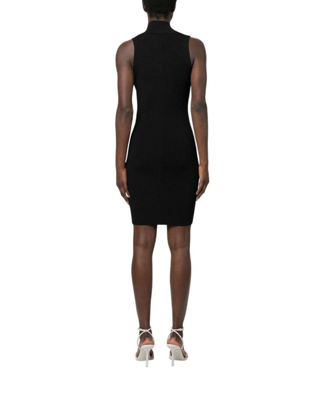 DIESEL Black Logo Mini Dress