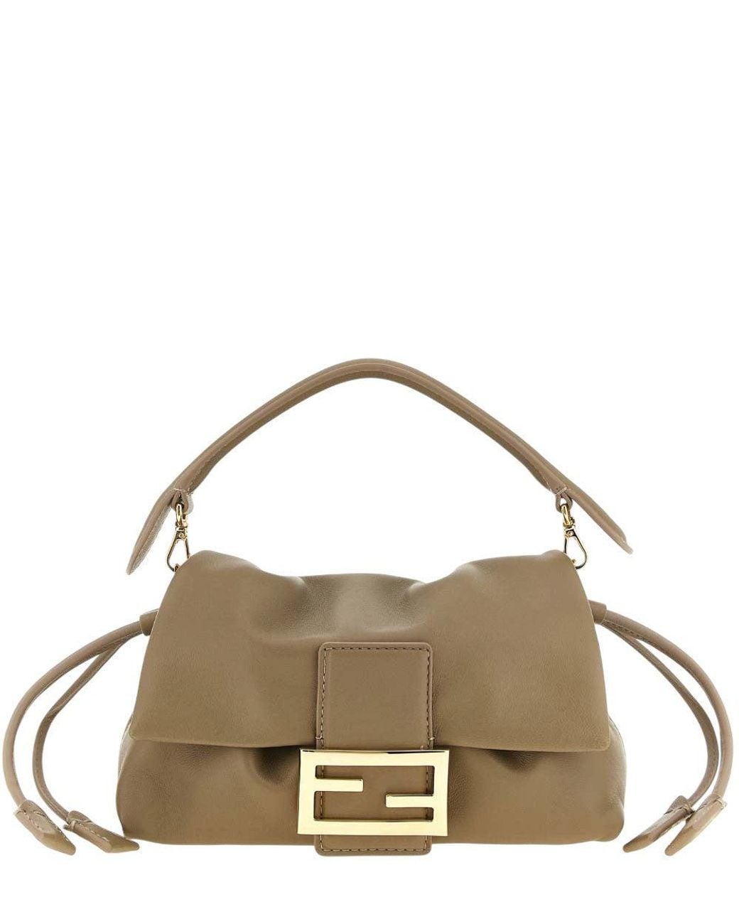Fendi Metallic Baguette Soft Piccola Small Shoulder Bag