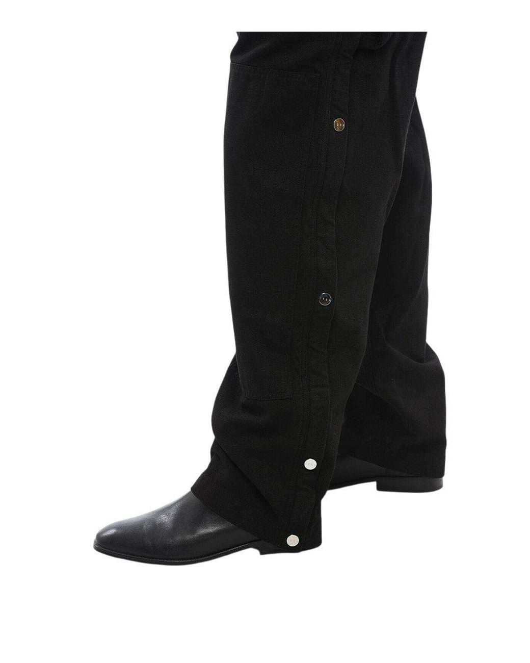 1989 STUDIO Black Relaxed Solid Pants for men