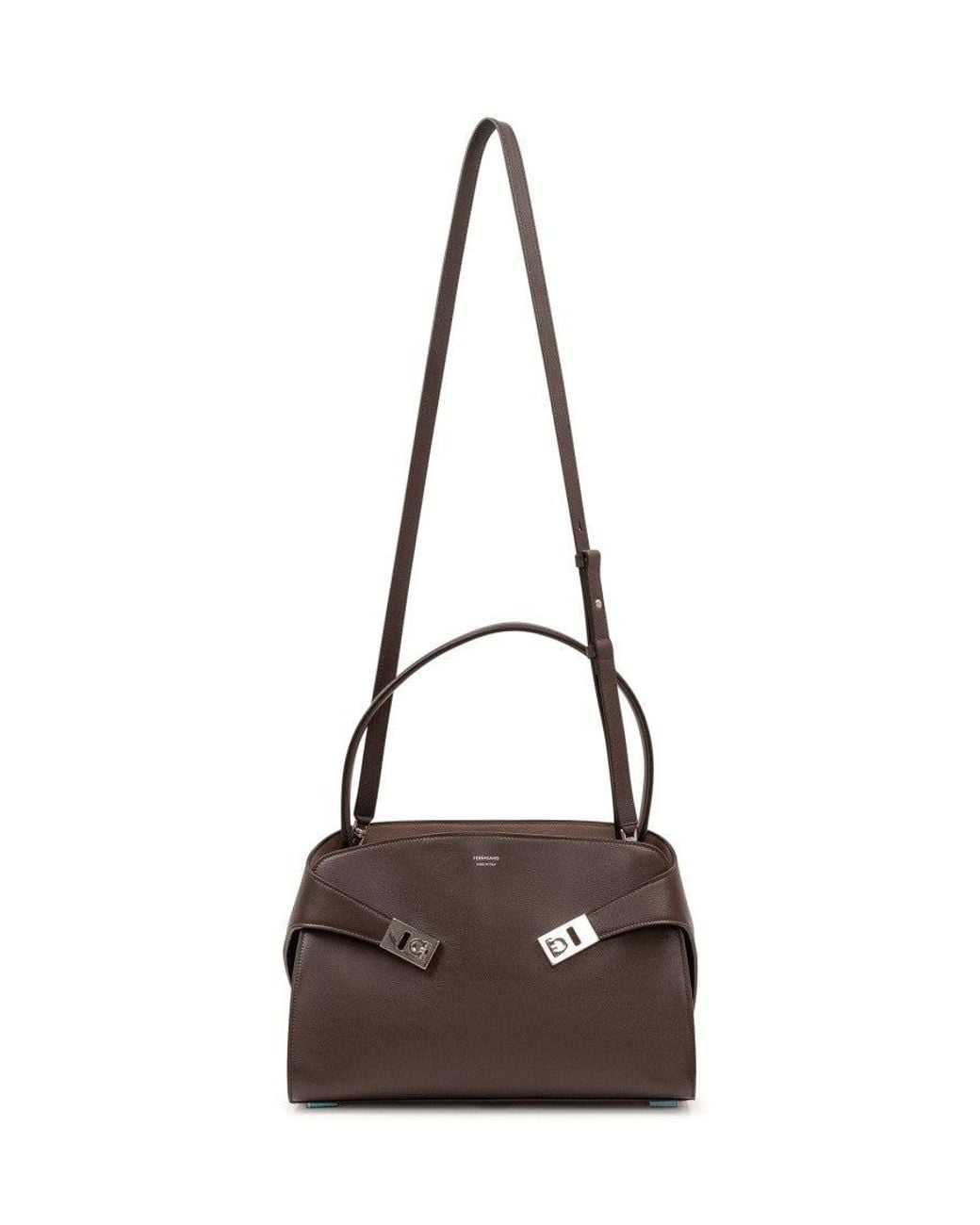 Ferragamo Brown Mini Hug Shoulder Bag