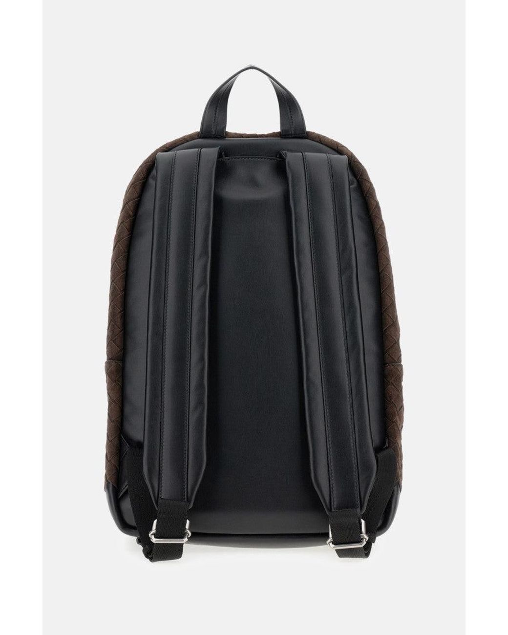 Bottega Veneta Brown Dark Intecciato Backpacks for men