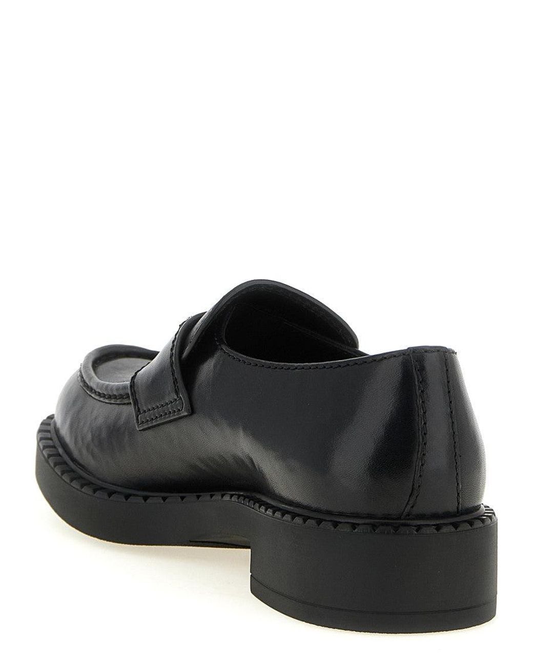 Prada Black Slip On Loafers for men