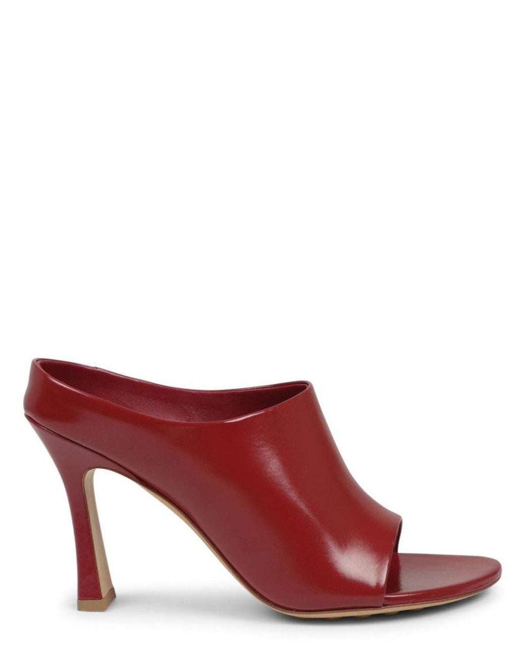 Bottega Veneta Red Solid Mules