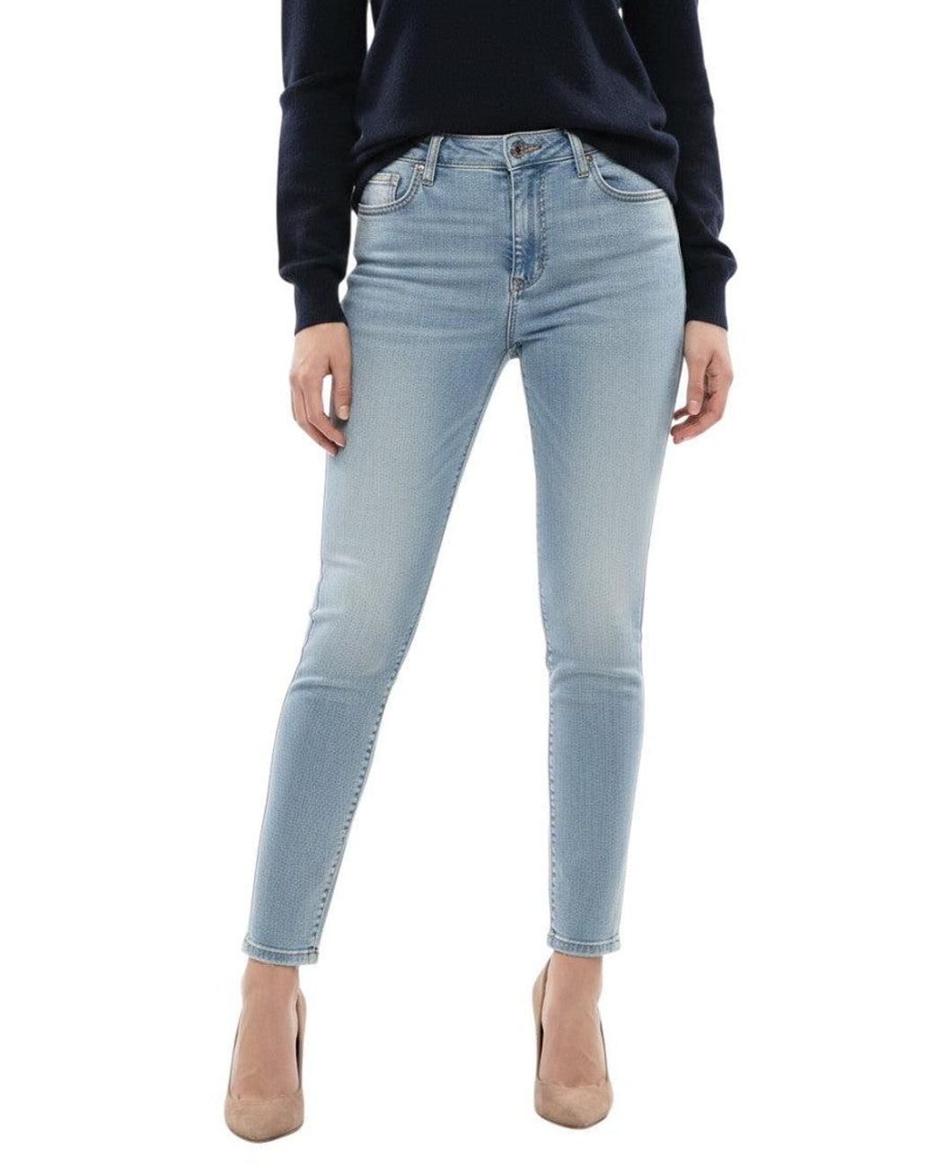DIESEL Blue Skinny Mid Rise Jeans