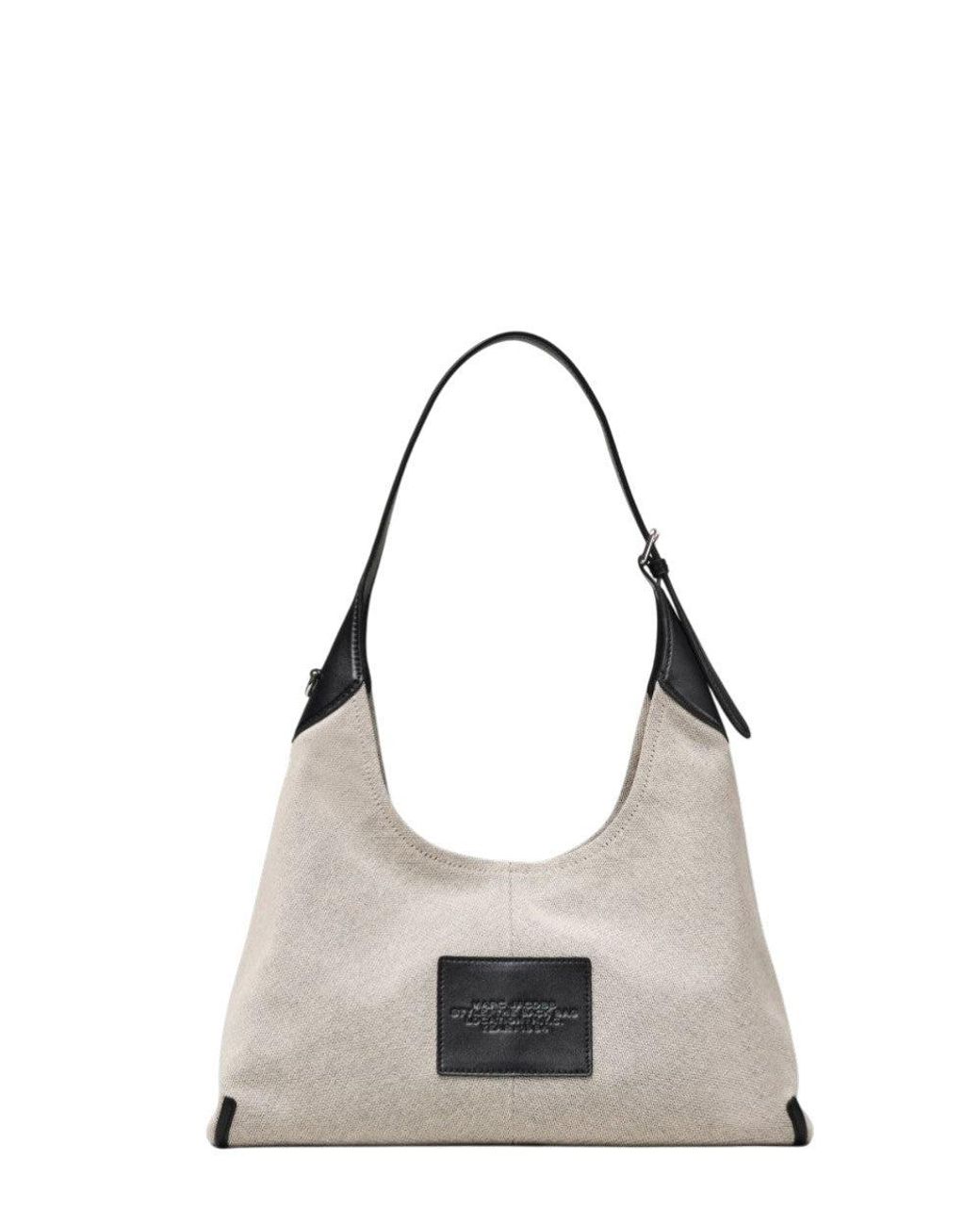 Marc Jacobs White Natural/ Belted Large Sack Bag