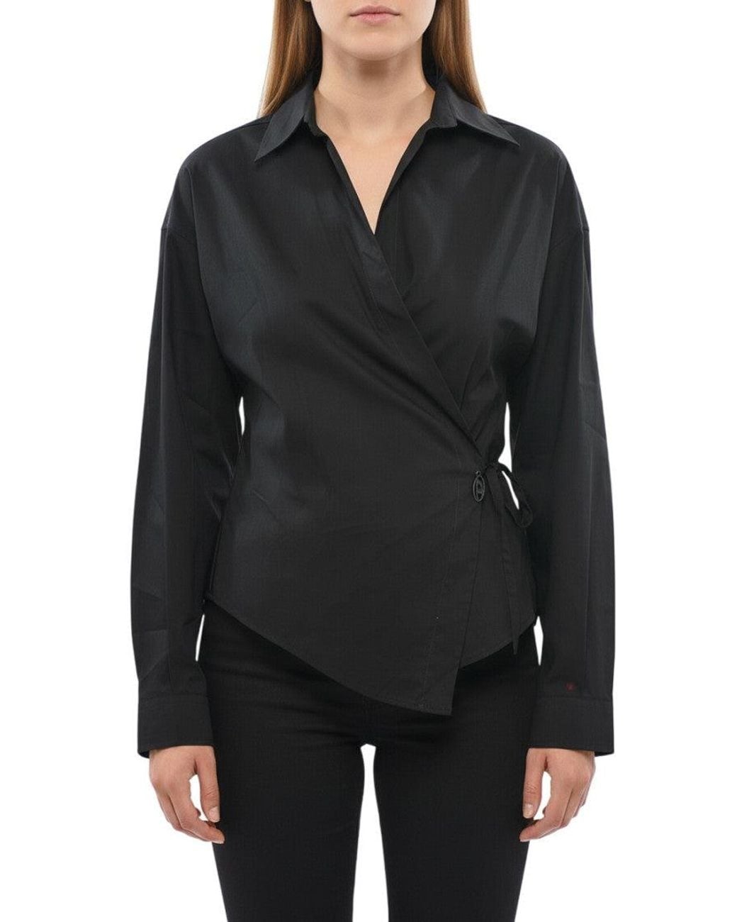 DIESEL Black Regular Solid Shirt