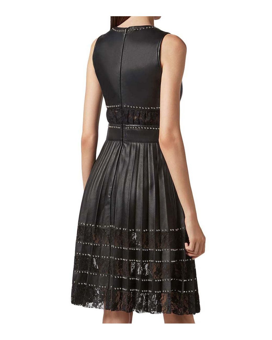 Philipp Plein Black Lace Detail Dress
