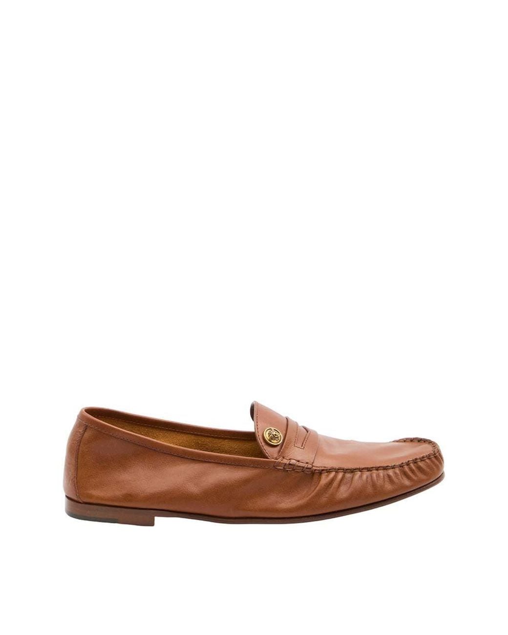 Versace Brown Medusa Loafers