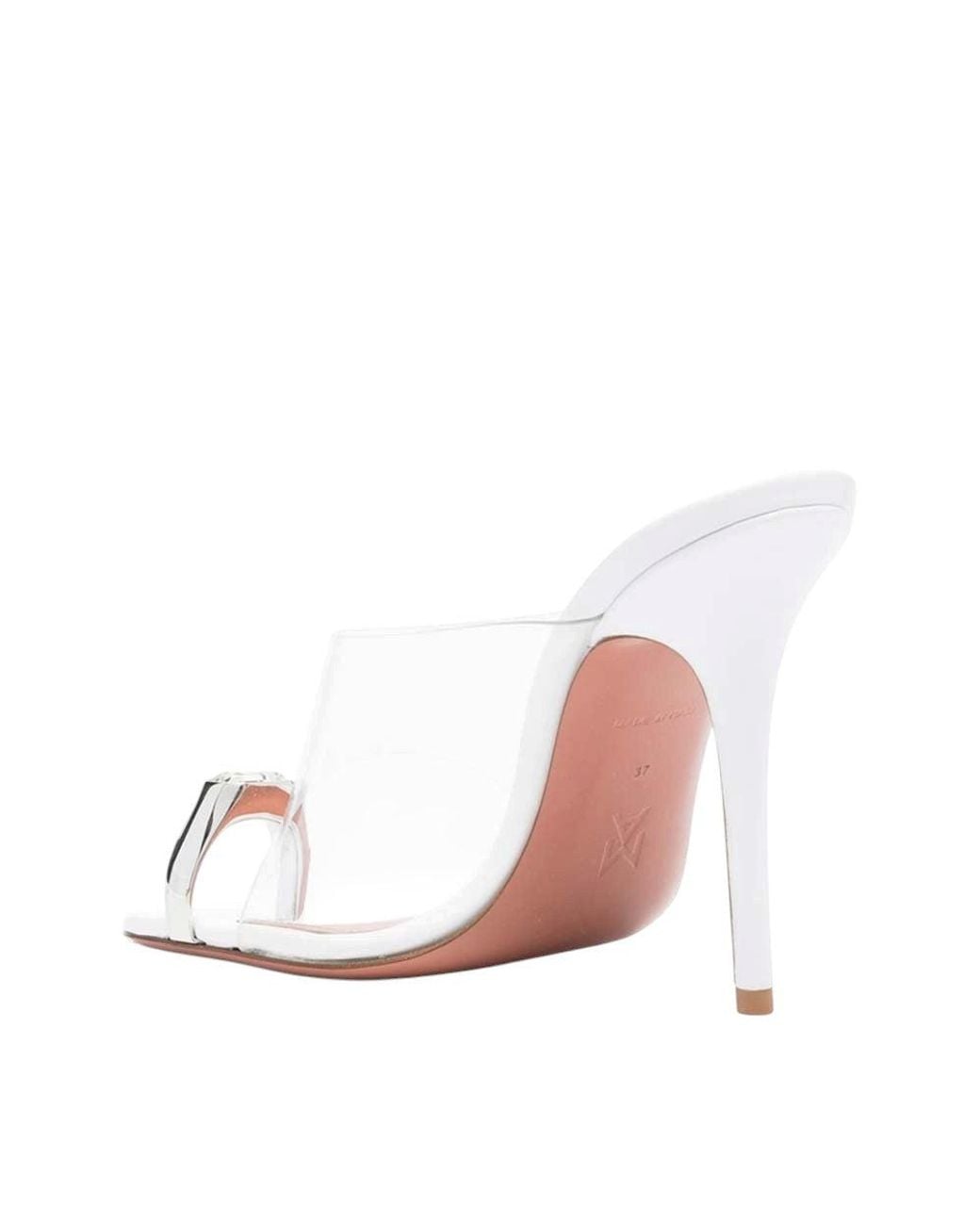 AMINA MUADDI White Slip-On Heels