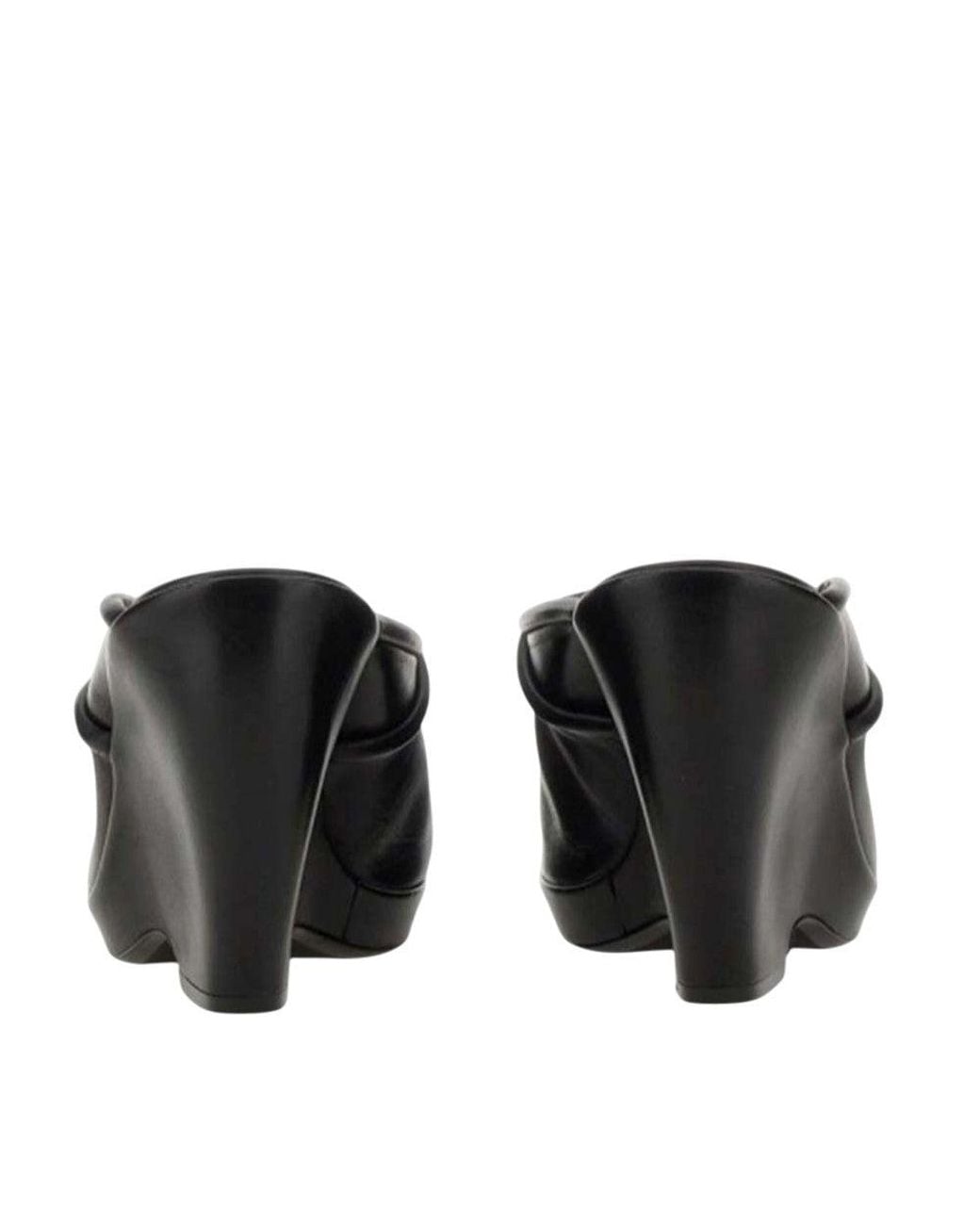 Khaite Black The Stagg Wedges