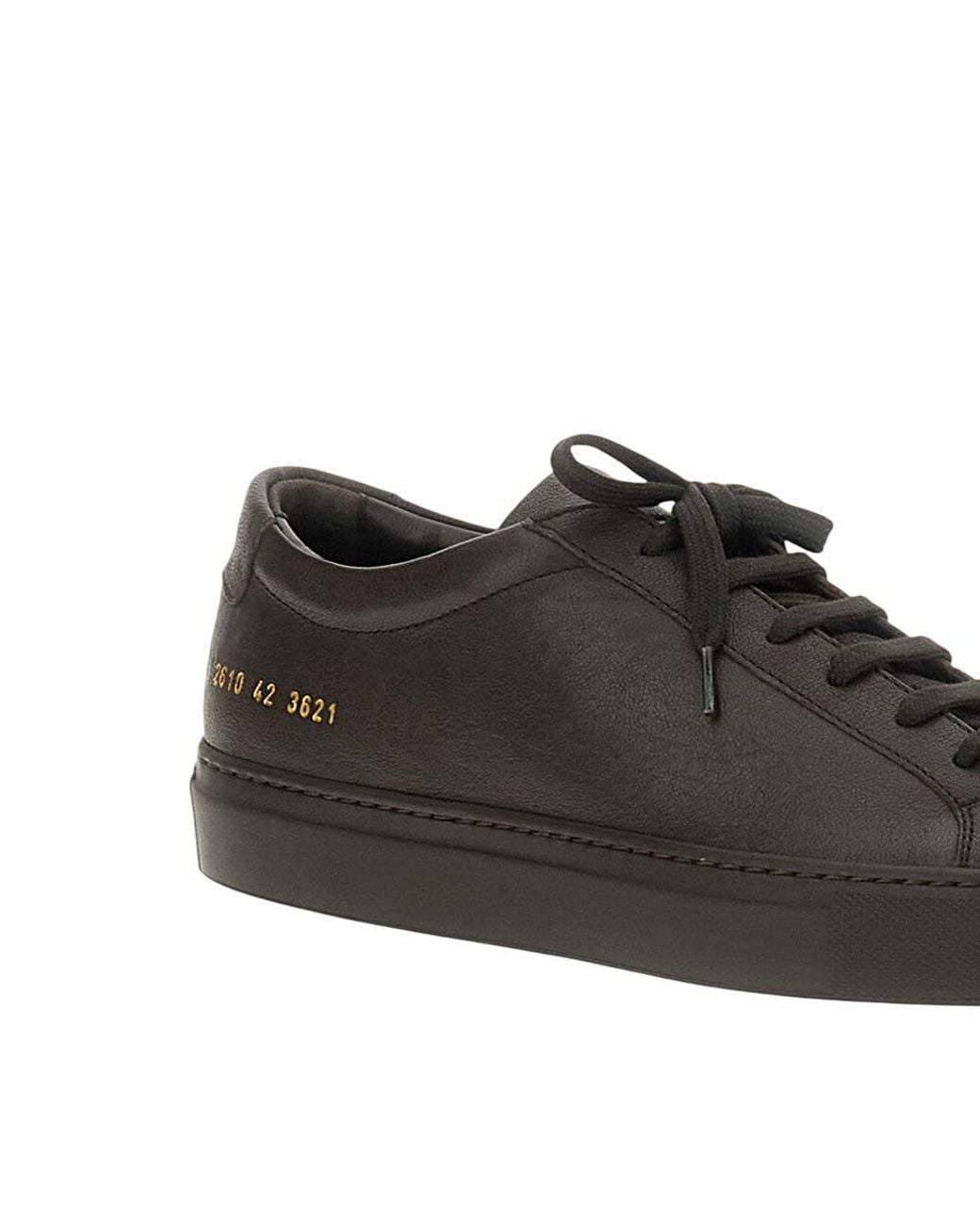 Common Projects Black Dark Achille Premium Sneakers for men