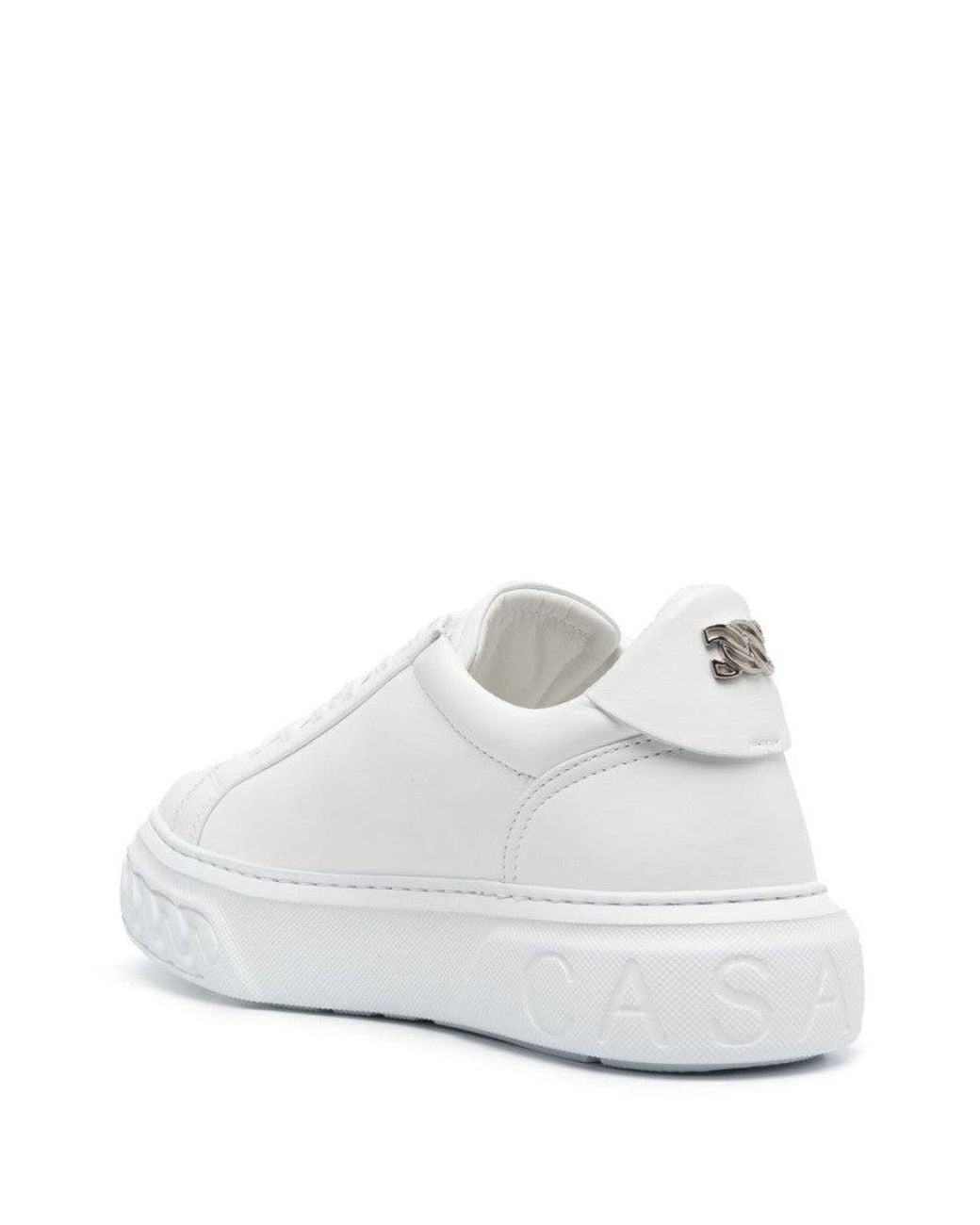 Casadei White Leather Sneakers