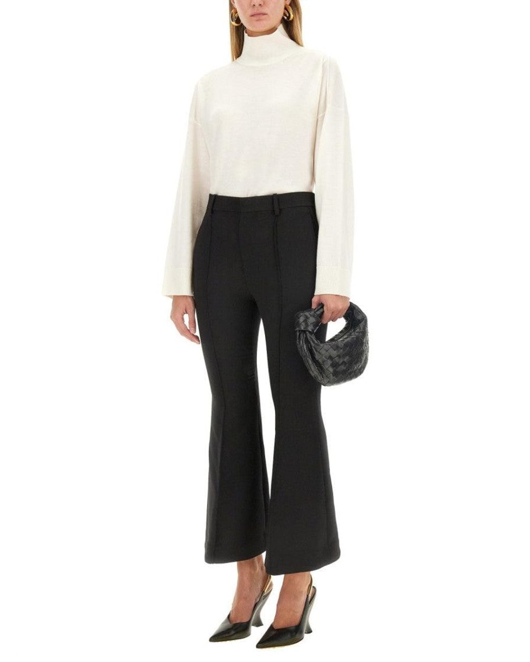 Bottega Veneta Black Flared Pants