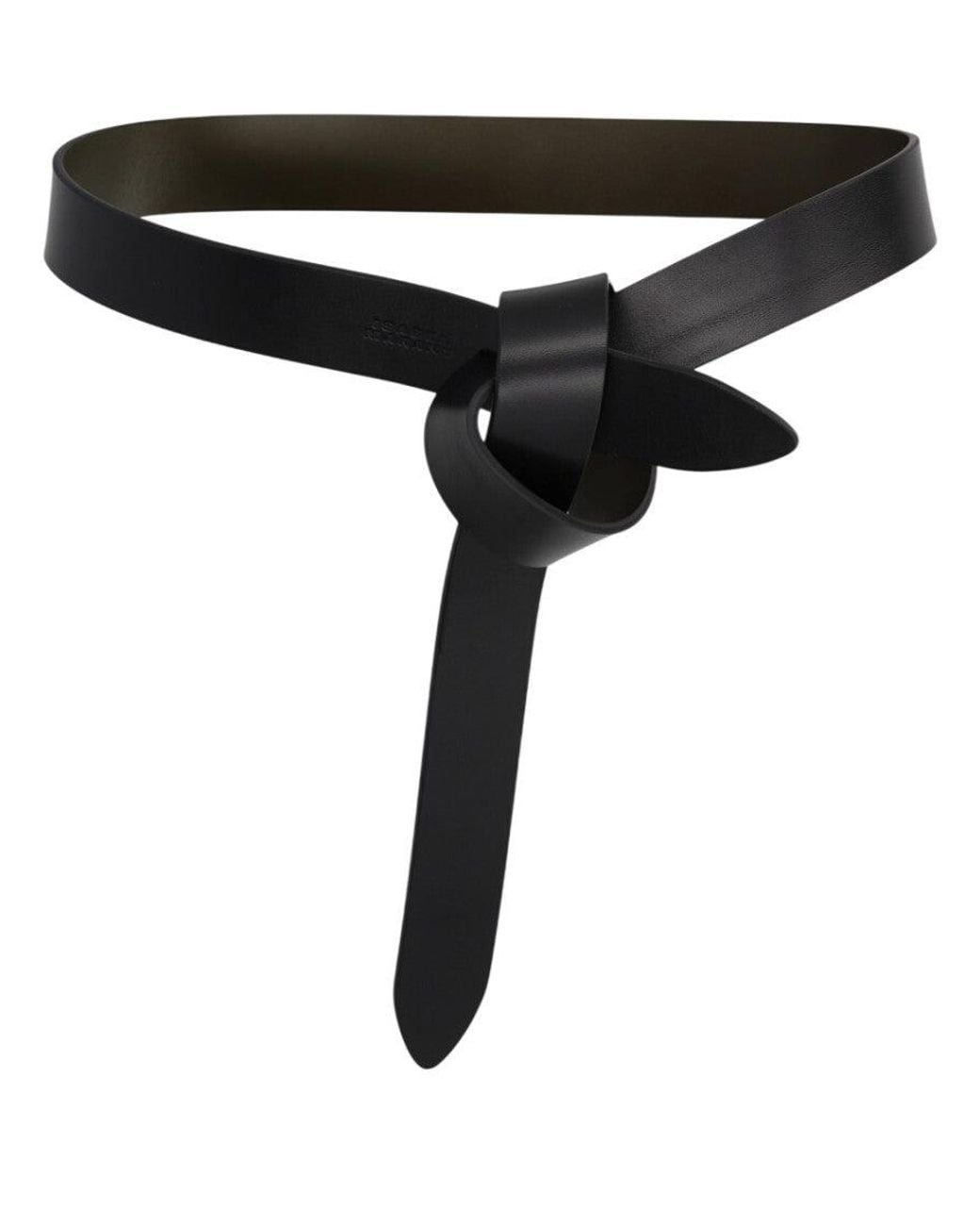 Isabel Marant Black Logo Knot Detail Belt