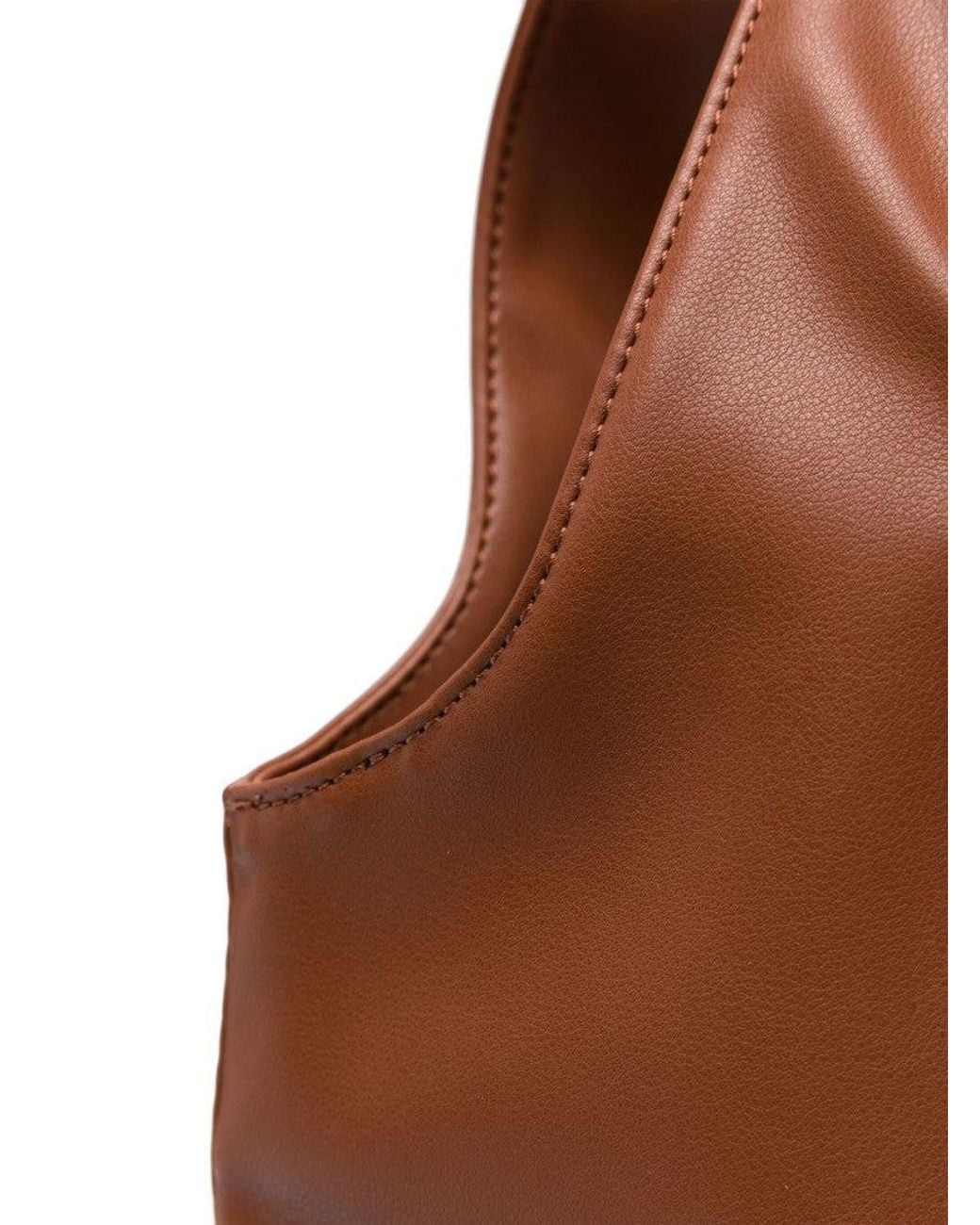 A.P.C. Brown Ninon Logo-Print Tote