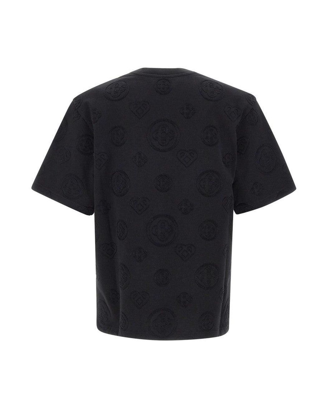 Casablanca Black Crew Neck T-Shirt for men
