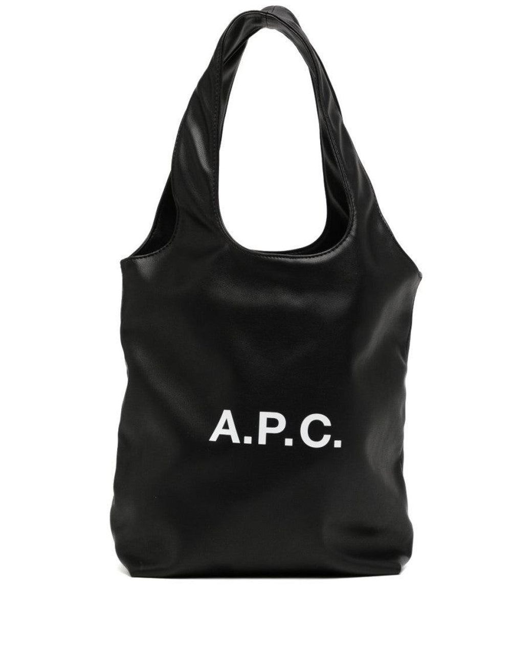 A.P.C. Black Logo Bag