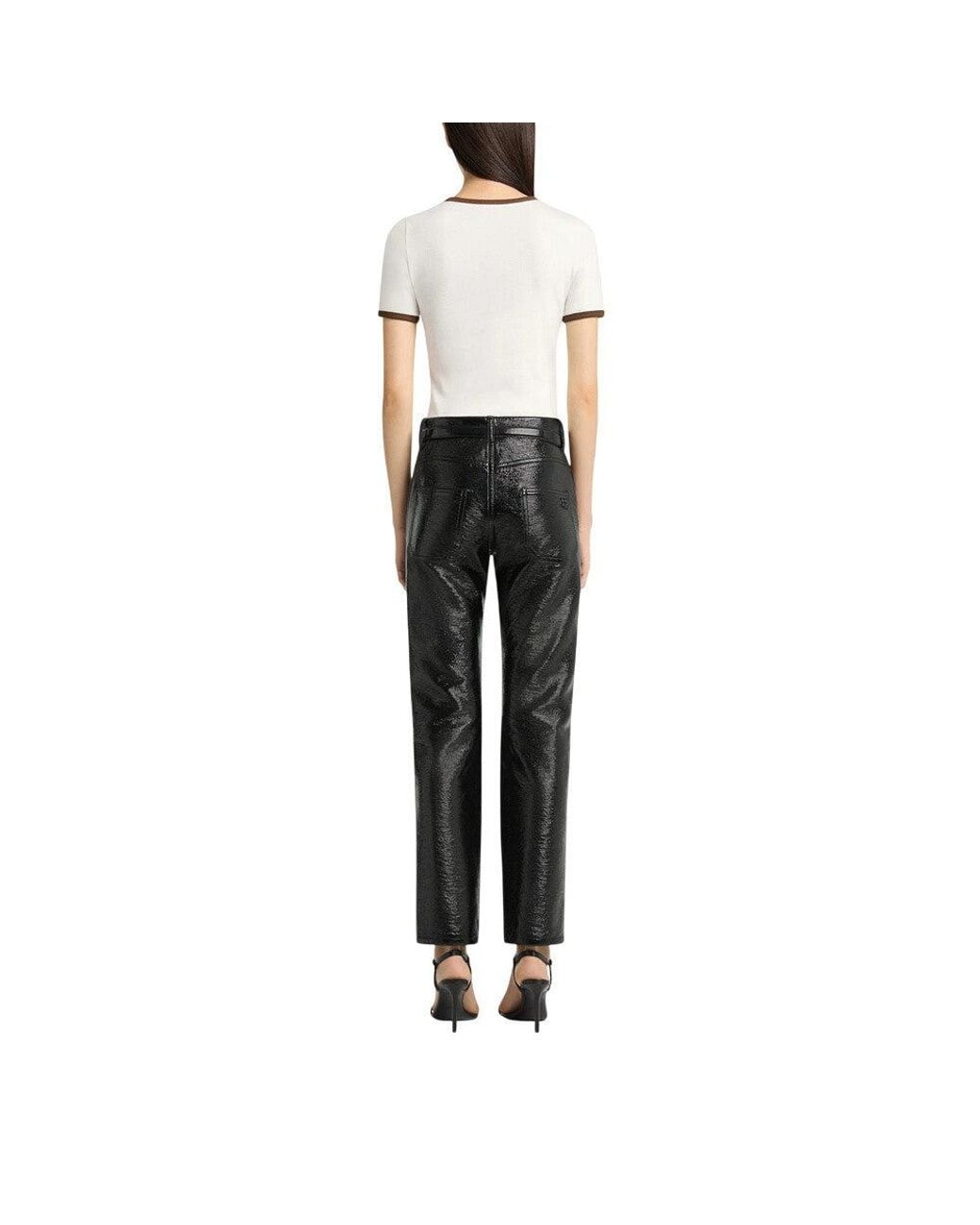 Courreges White Off Round Neck T-Shirt