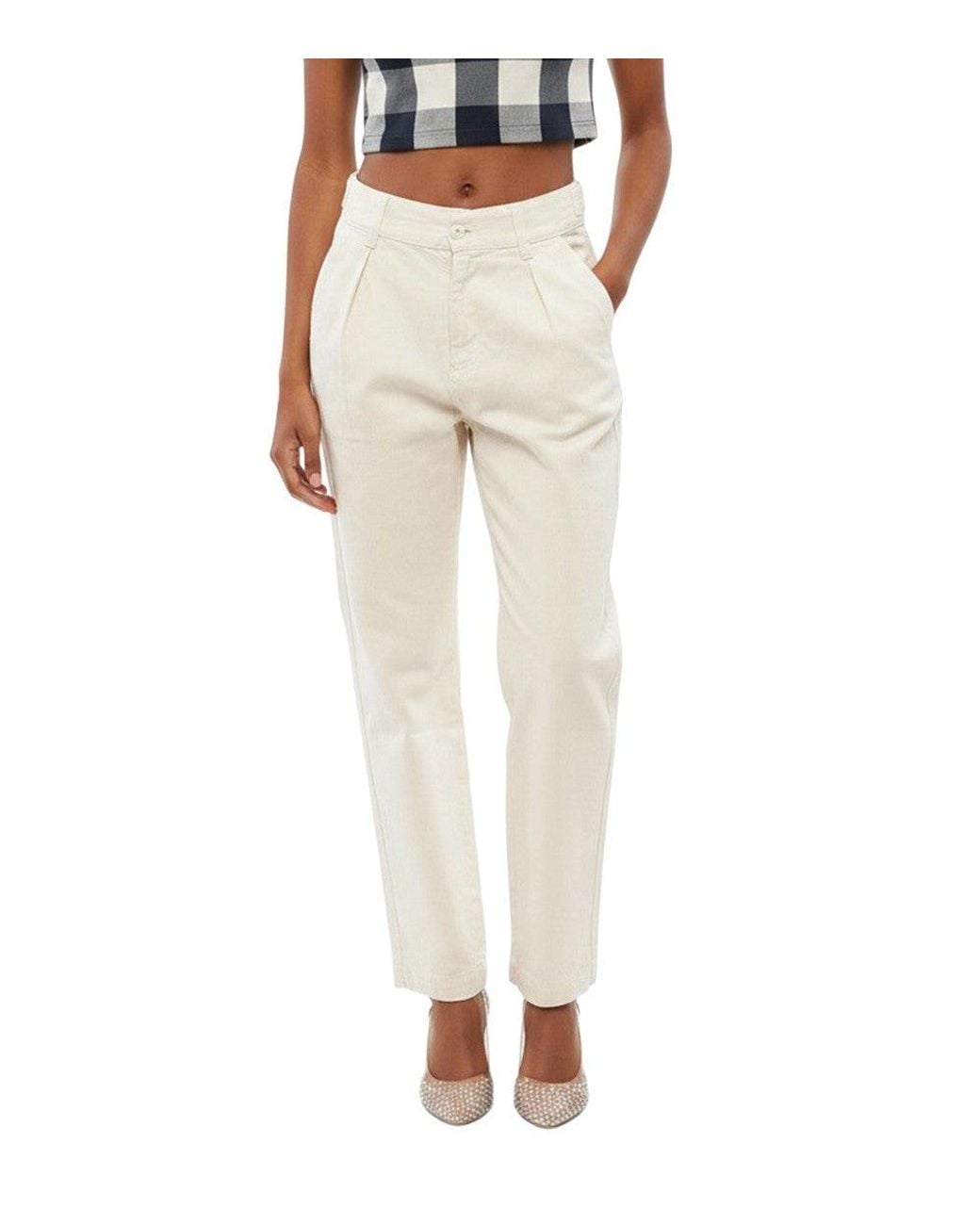 Woolrich Natural Tapered High Rise Jeans