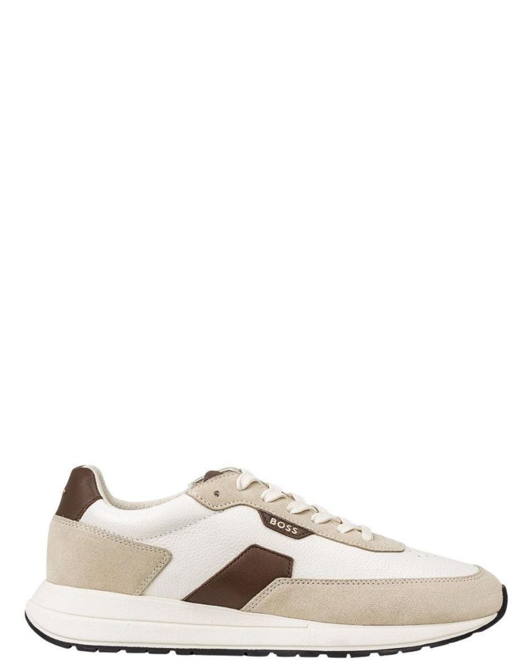 Boss Natural Color Block Sneakers for men