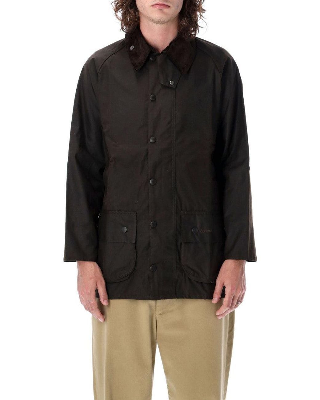 Barbour Black Dark Embroidered Logo Jacket for men