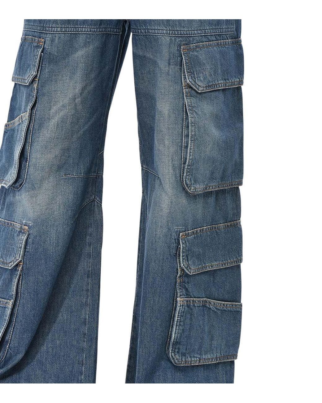 DIESEL Blue Loose Low Rise Jeans