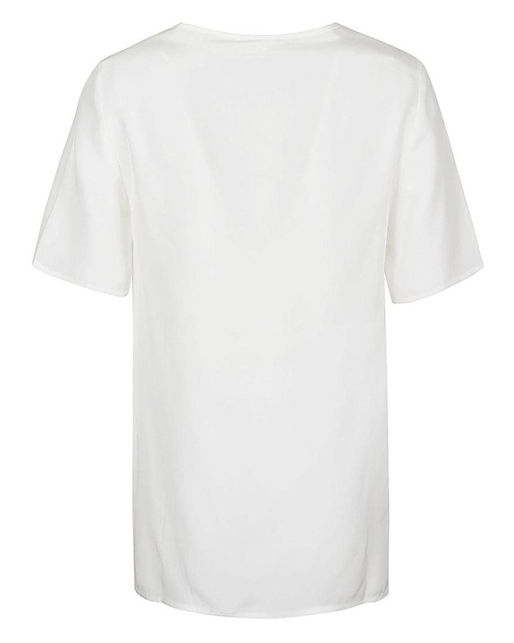 P.A.R.O.S.H. White Silk Blouse