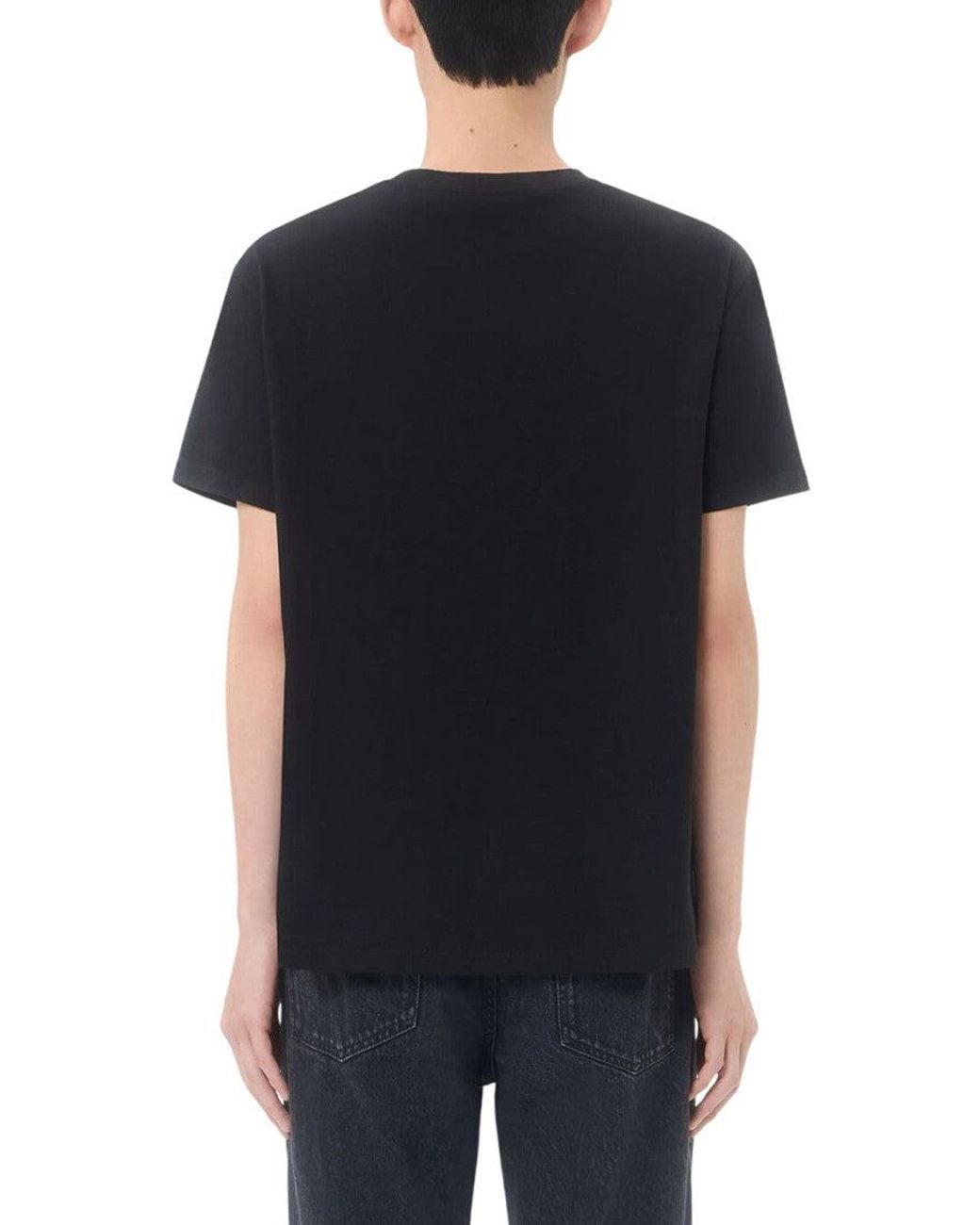 Valentino Black Crew Neck T-Shirts for men