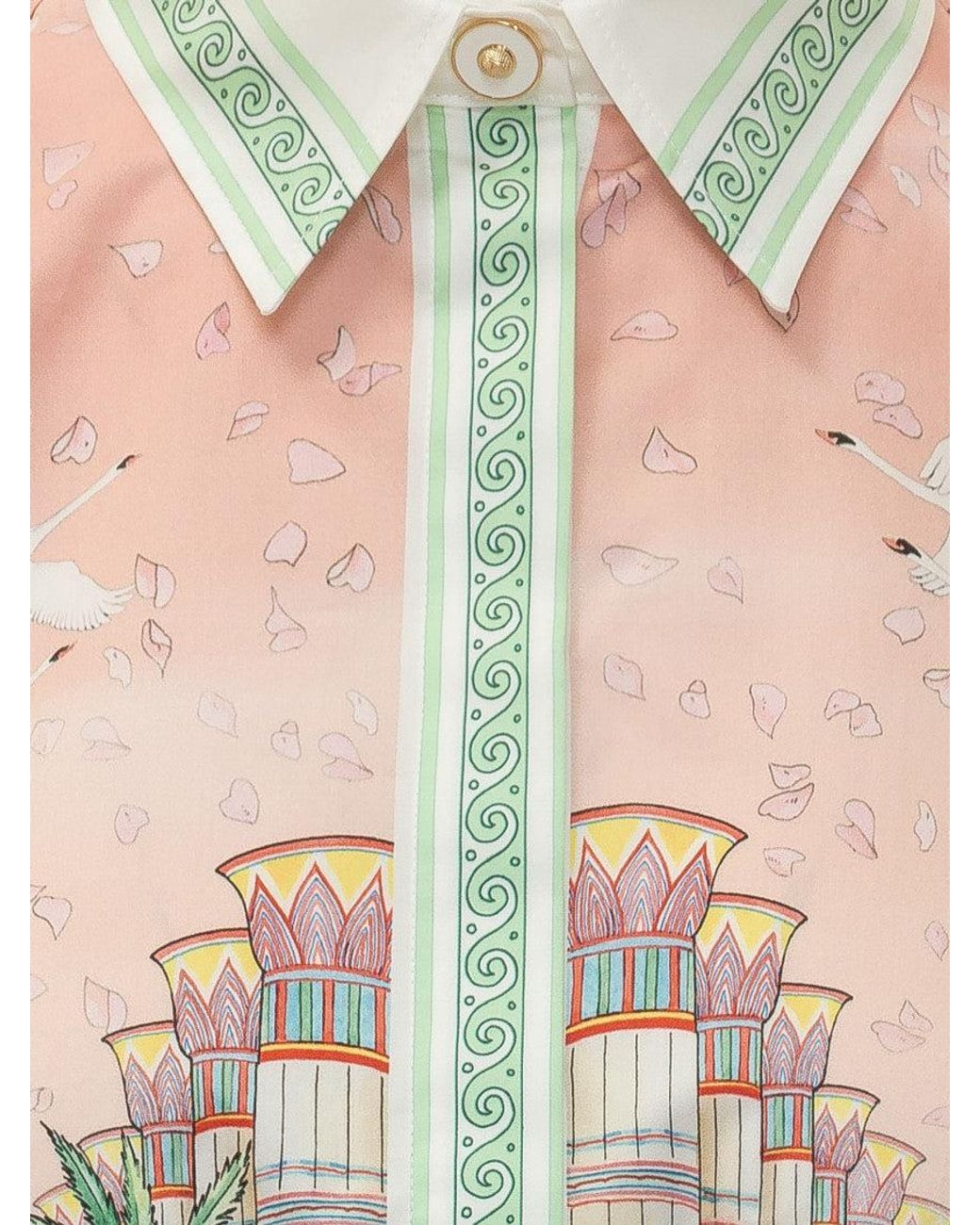 Casablanca Natural Regular Printed Shirt