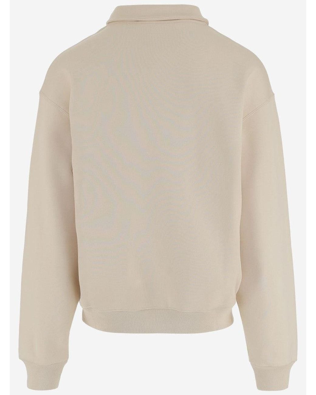 Jacquemus Natural Logo Polo Collar Sweatshirt for men