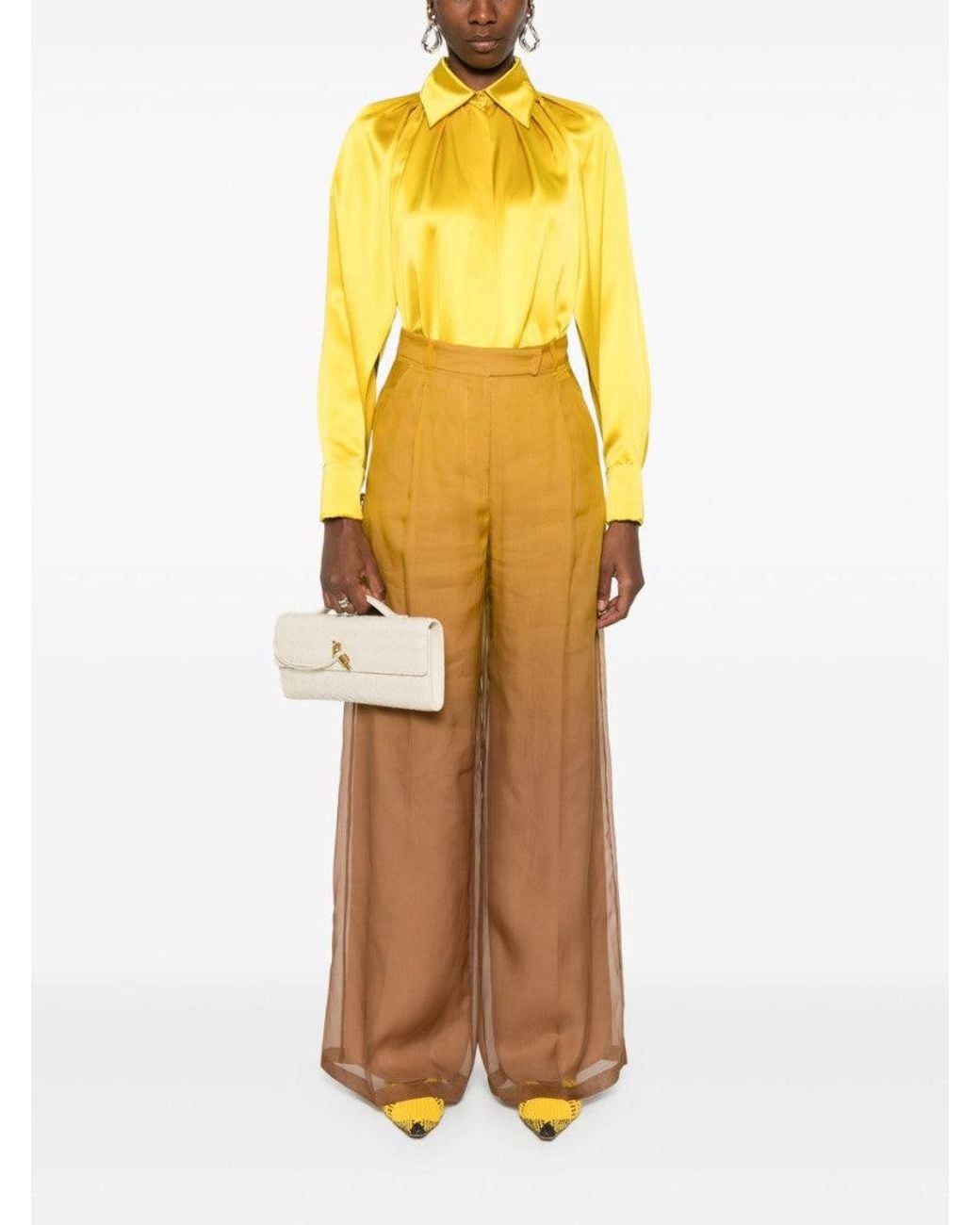 Max Mara White Baffo Trousers