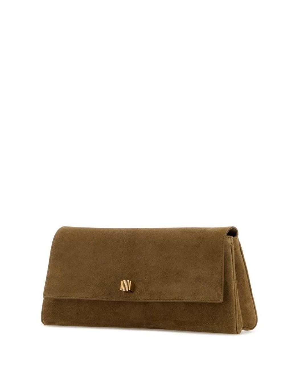 Khaite Brown Audrey Medium Clutch