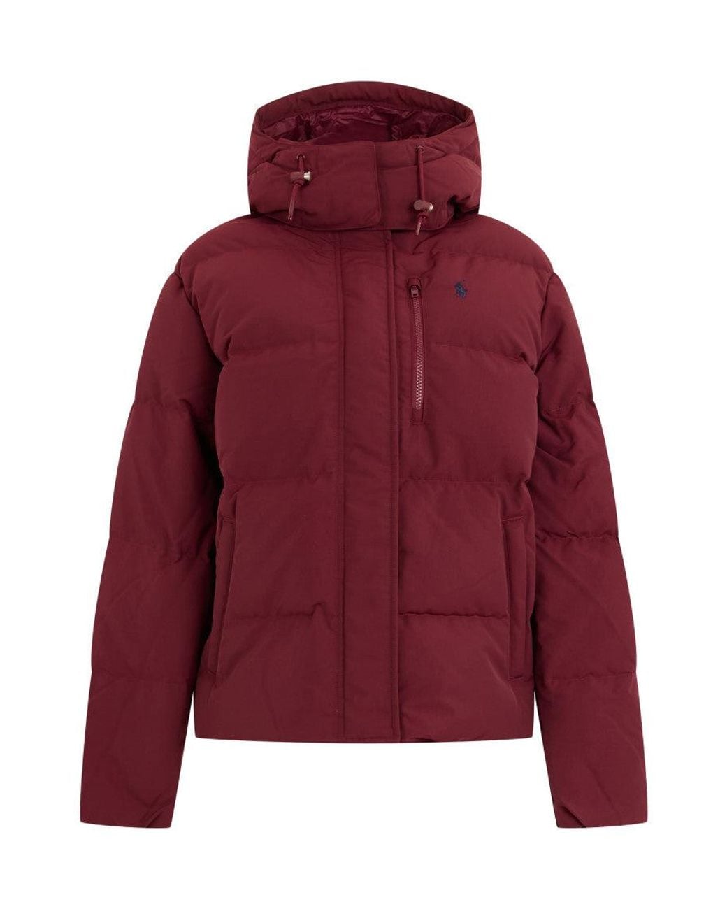 Polo Ralph Lauren Red Quilted Hood Jacket