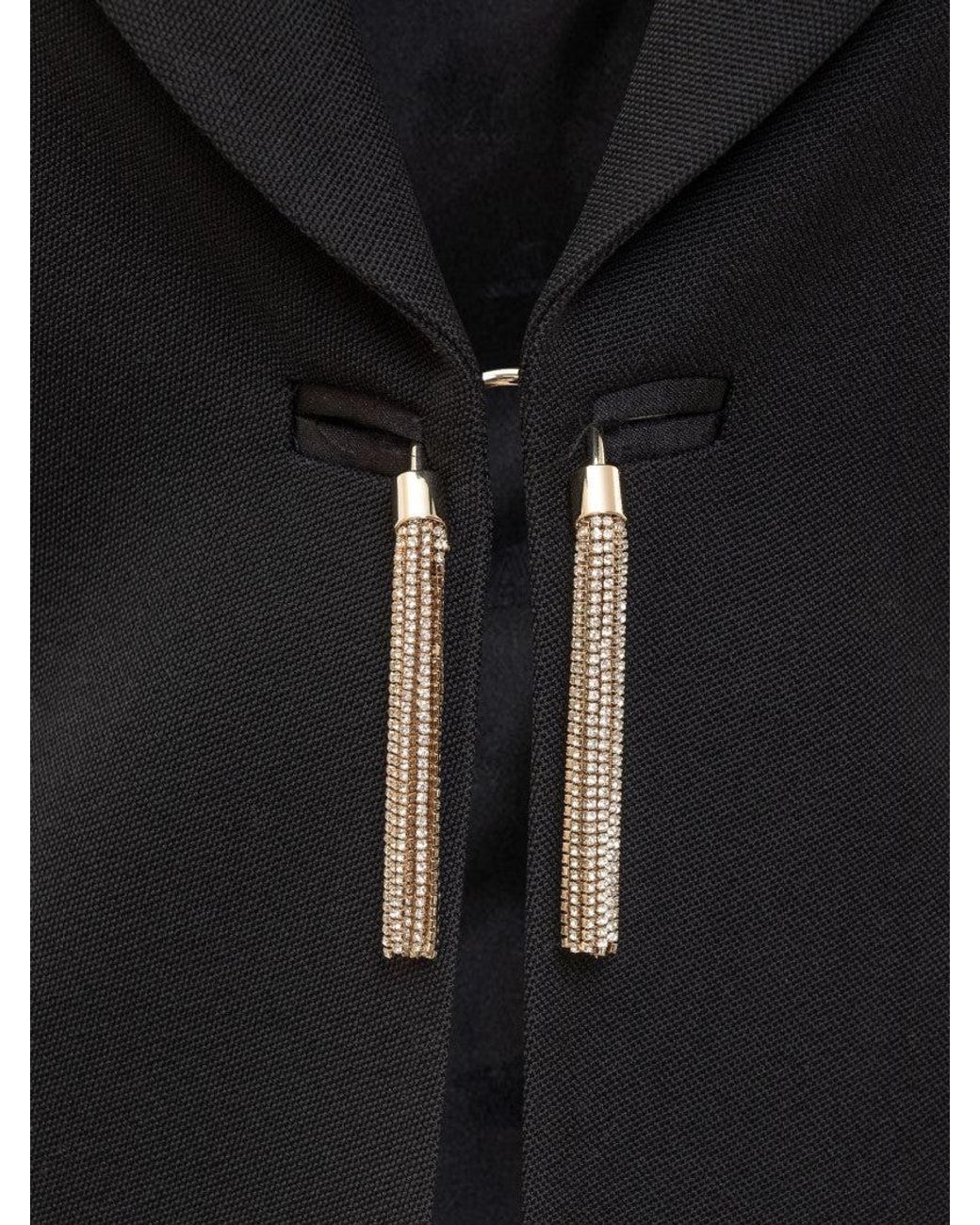 Max Mara Black Elegant Virgin Wool Blazer