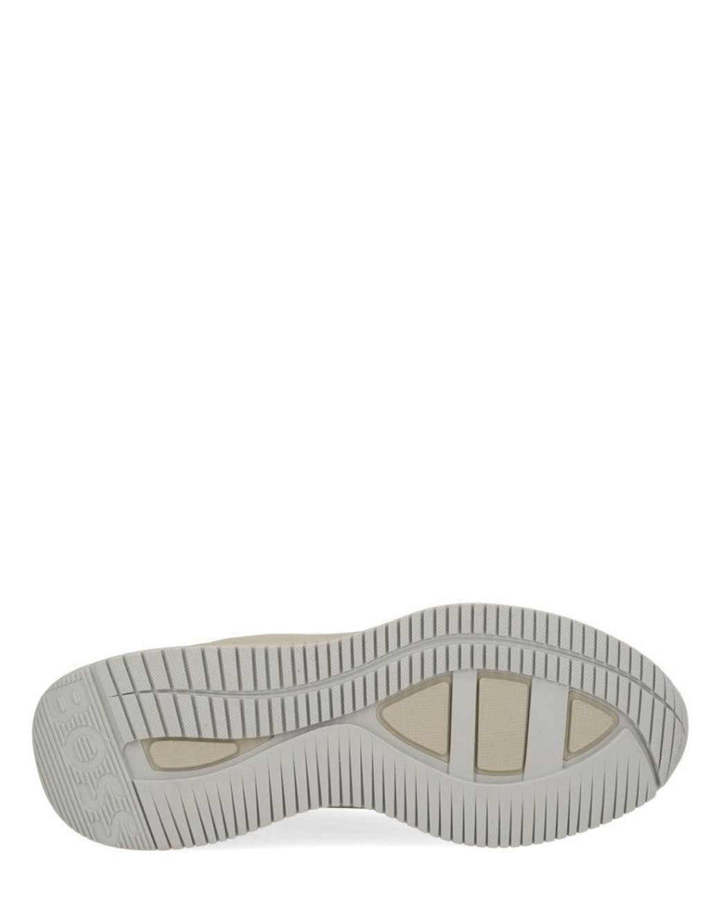 Boss White Lace Up Sneakers for men