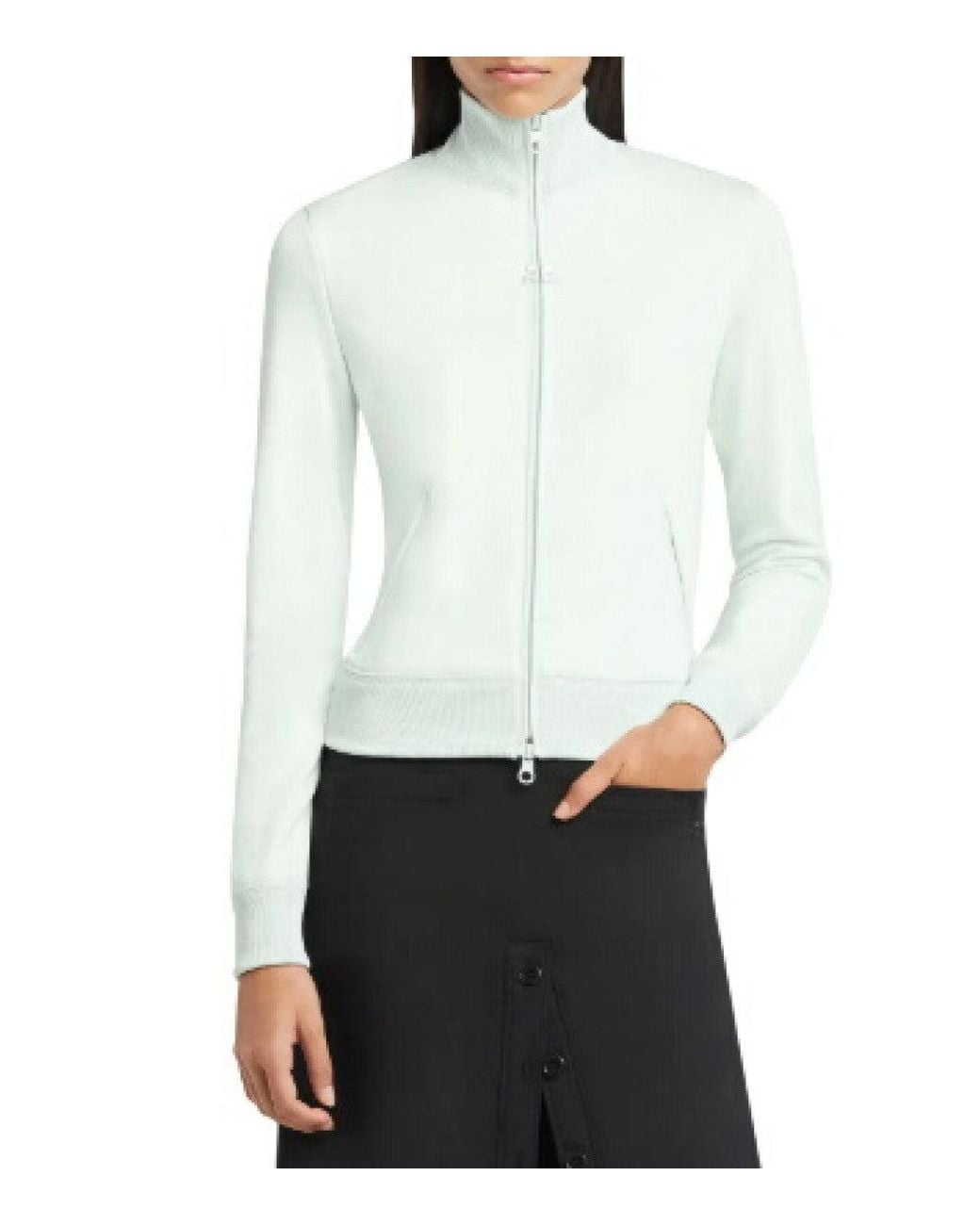 Courreges White Mock Collar Jacket