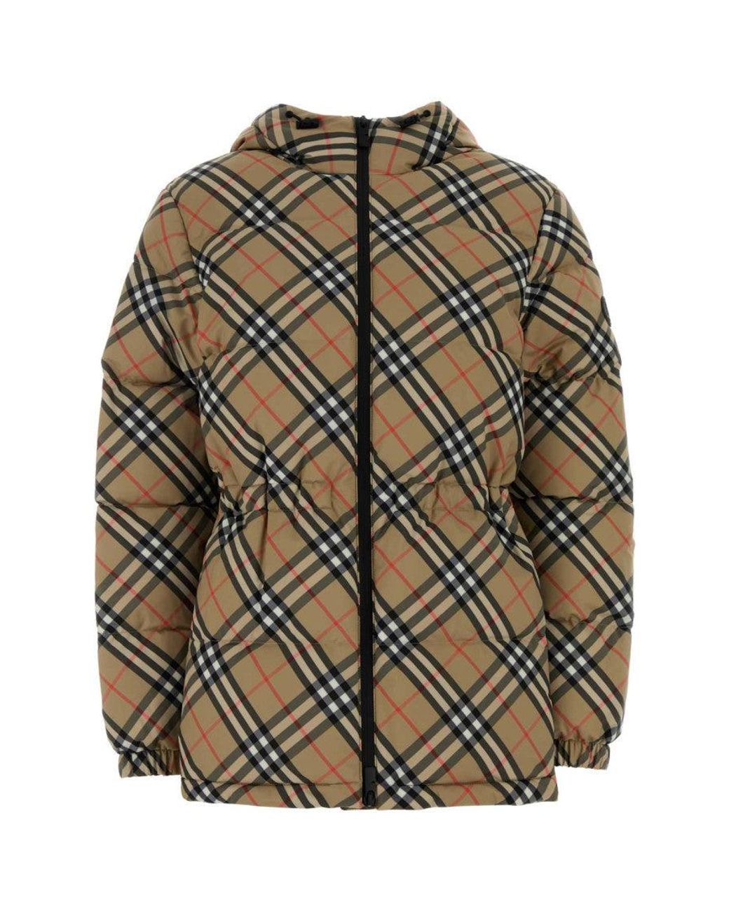 Burberry Gray Embroidered Polyester Padded Jacket