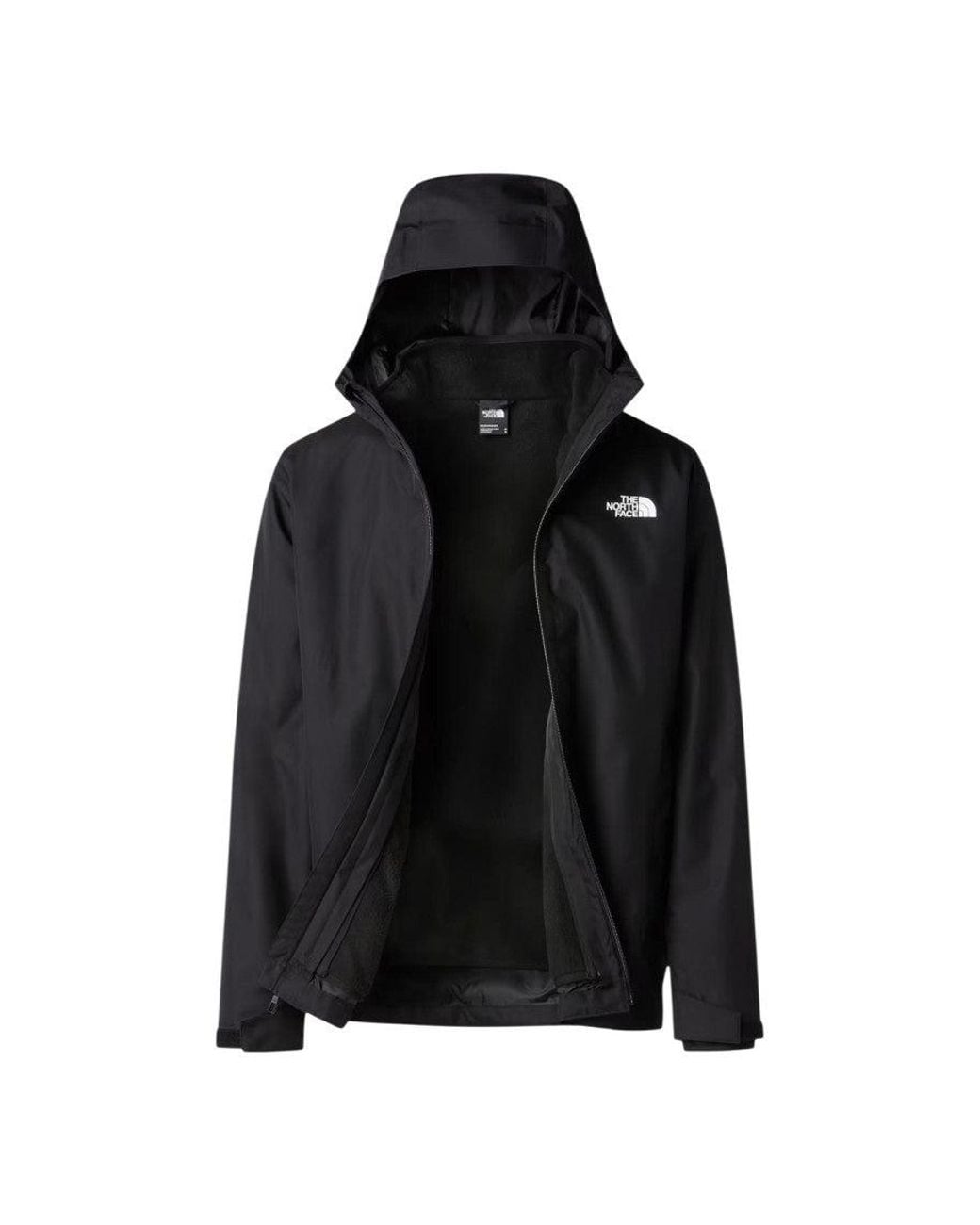 The North Face Black Logo Mock Collar Jacket for men