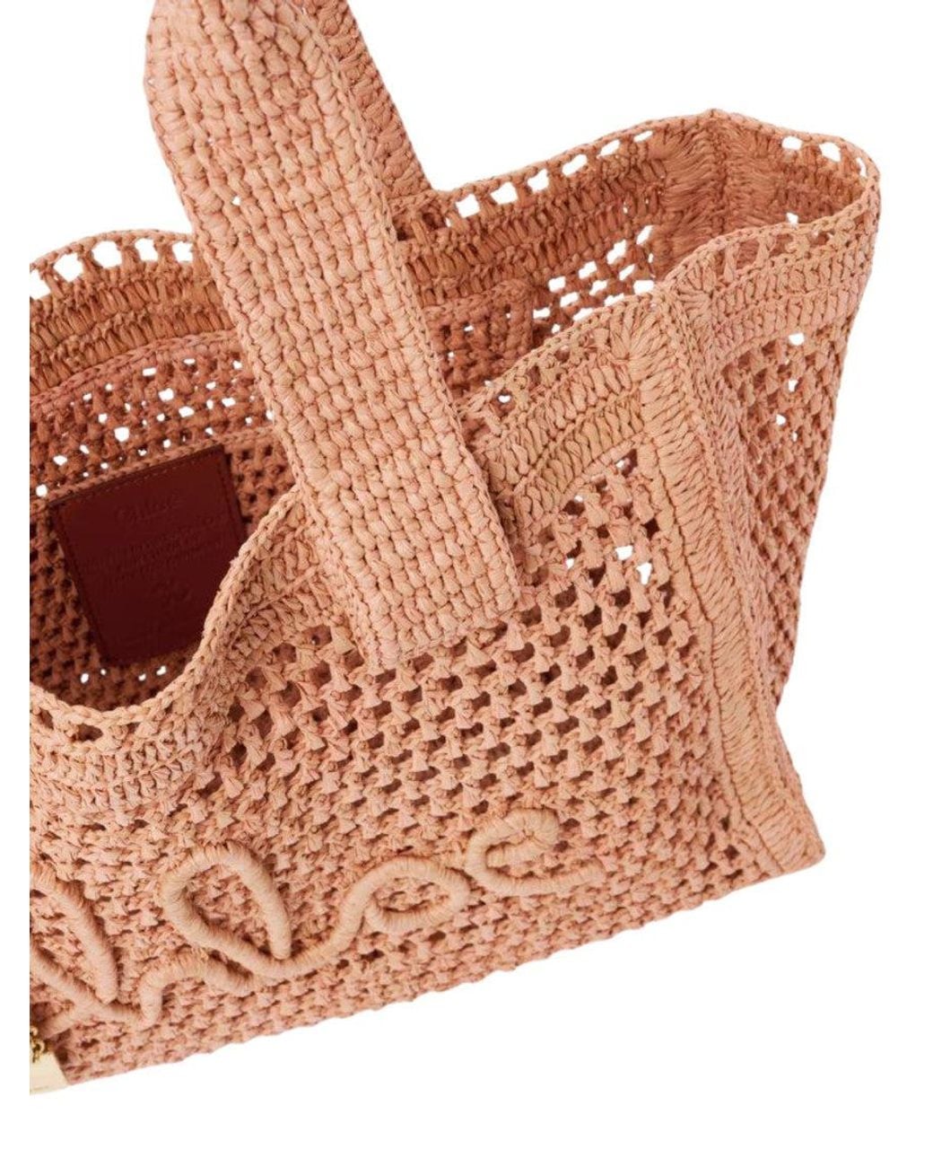 Chloé Pink Summer Banana Large Tote