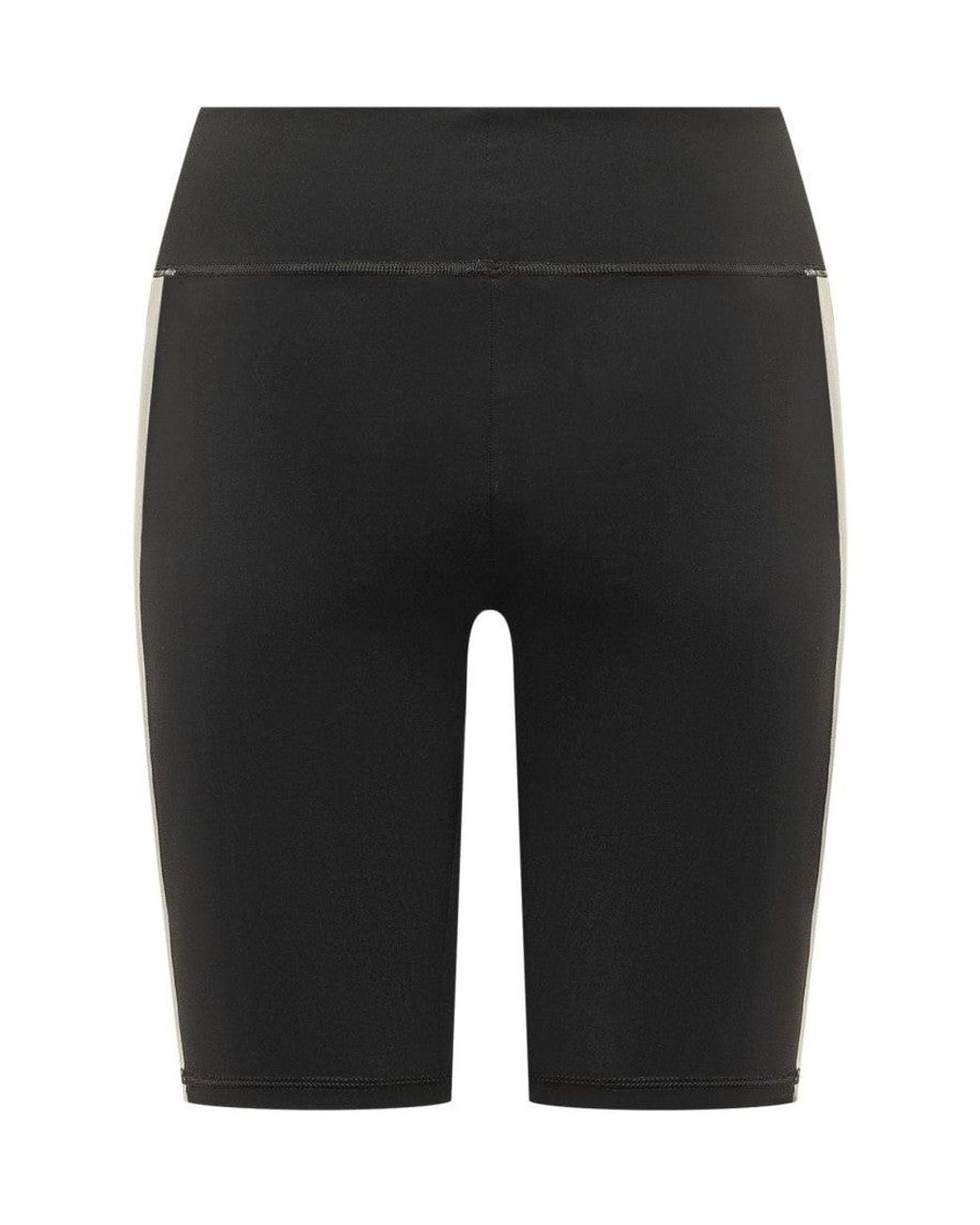 Palm Angels Black Polyamide Logo Shorts