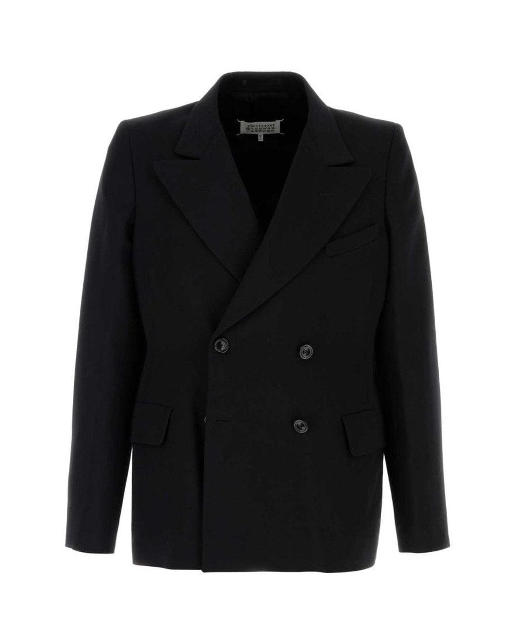 MM6 by Maison Margiela Black Double-Breasted Blazer