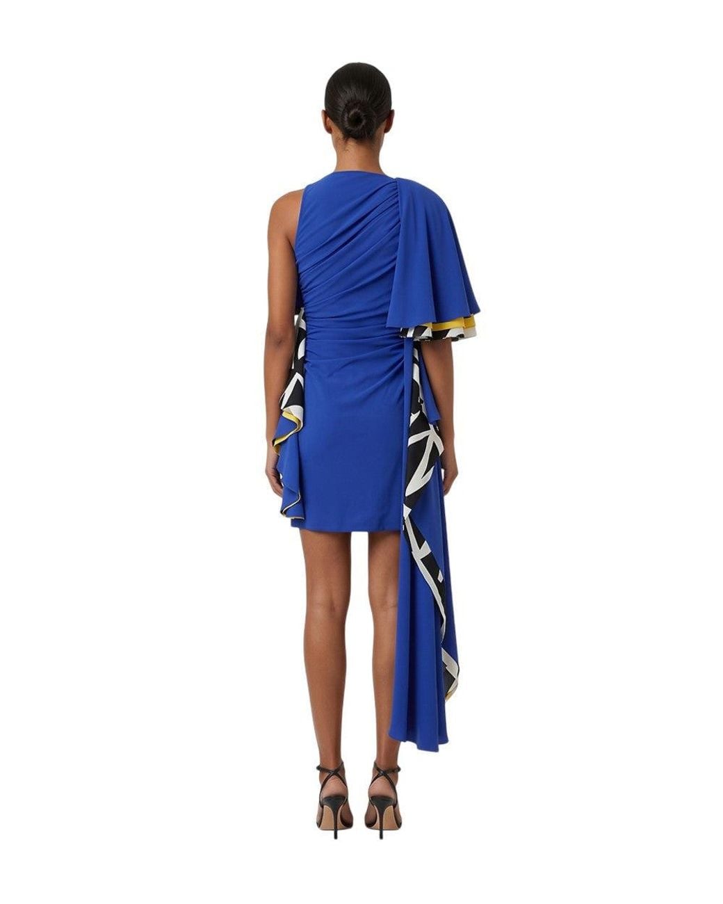 Loewe Blue Round Neck Mini Dress