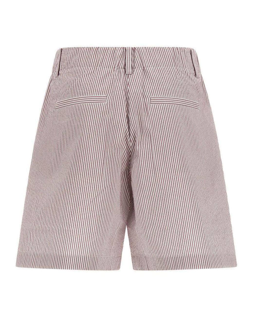 Brunello Cucinelli Gray 'Baggy' Shorts