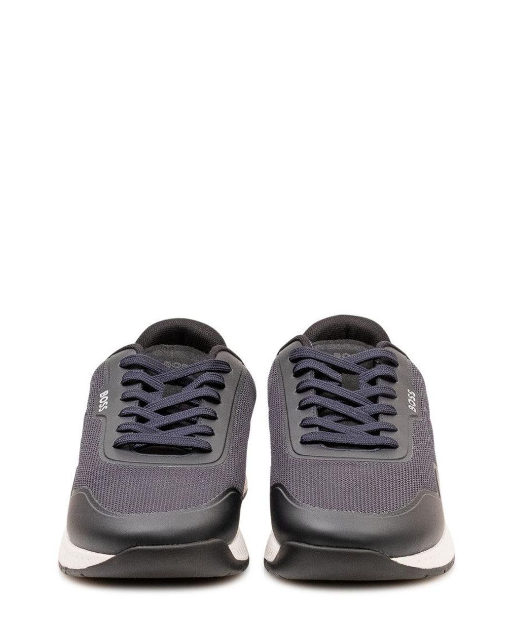 Boss Blue Logo Sneakers for men
