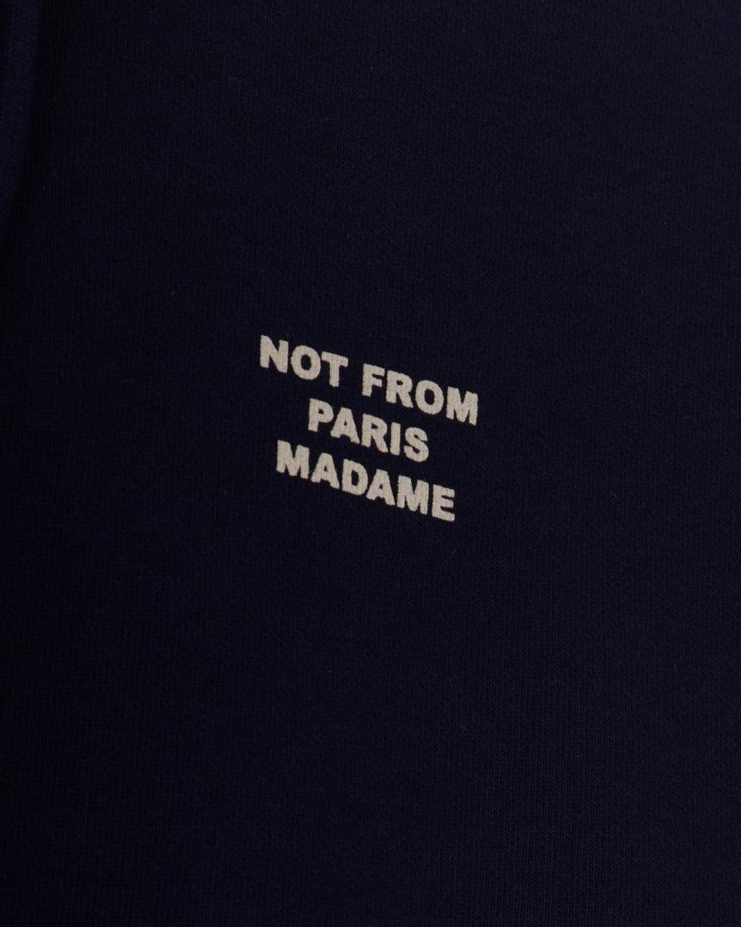 Drole de Monsieur Blue Zip Up Hoodie for men