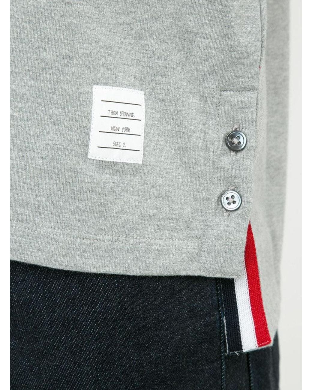 Thom Browne Gray Pocket T-shirt for men